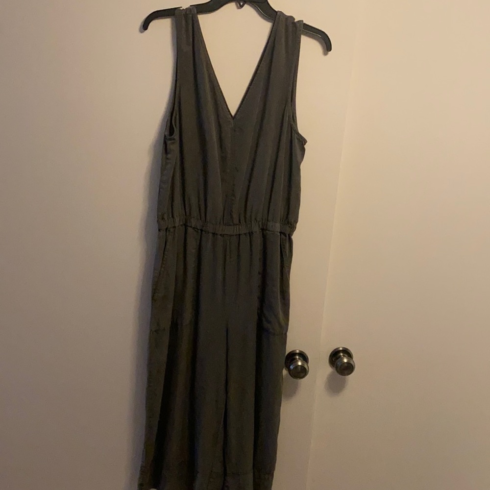 Splendid Charcoal Suede Jumpsuit